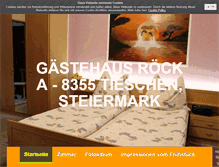 Tablet Screenshot of gaestehaus-roeck.at